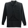 Long Sleeve Silk Touch Polo with Pocket Long Sleeve Silk Touch Polo with Pocket Thumbnail