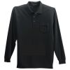 Long Sleeve Silk Touch Polo with Pocket Long Sleeve Silk Touch Polo with Pocket Thumbnail