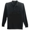 Long Sleeve Silk Touch Polo with Pocket Long Sleeve Silk Touch Polo with Pocket Thumbnail
