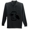 Long Sleeve Silk Touch Polo with Pocket Long Sleeve Silk Touch Polo with Pocket Thumbnail
