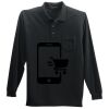 Long Sleeve Silk Touch Polo with Pocket Long Sleeve Silk Touch Polo with Pocket Thumbnail