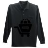 Long Sleeve Silk Touch Polo with Pocket Long Sleeve Silk Touch Polo with Pocket Thumbnail