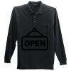 Long Sleeve Silk Touch Polo with Pocket Long Sleeve Silk Touch Polo with Pocket Thumbnail