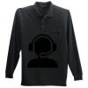 Long Sleeve Silk Touch Polo with Pocket Long Sleeve Silk Touch Polo with Pocket Thumbnail