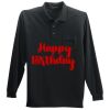 Long Sleeve Silk Touch Polo with Pocket Long Sleeve Silk Touch Polo with Pocket Thumbnail