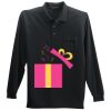 Long Sleeve Silk Touch Polo with Pocket Long Sleeve Silk Touch Polo with Pocket Thumbnail