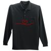 Long Sleeve Silk Touch Polo with Pocket Long Sleeve Silk Touch Polo with Pocket Thumbnail