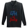 Long Sleeve Silk Touch Polo with Pocket Long Sleeve Silk Touch Polo with Pocket Thumbnail