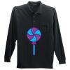 Long Sleeve Silk Touch Polo with Pocket Long Sleeve Silk Touch Polo with Pocket Thumbnail