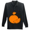 Long Sleeve Silk Touch Polo with Pocket Long Sleeve Silk Touch Polo with Pocket Thumbnail