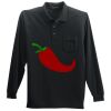 Long Sleeve Silk Touch Polo with Pocket Long Sleeve Silk Touch Polo with Pocket Thumbnail