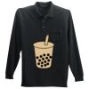 Long Sleeve Silk Touch Polo with Pocket Long Sleeve Silk Touch Polo with Pocket Thumbnail