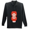 Long Sleeve Silk Touch Polo with Pocket Long Sleeve Silk Touch Polo with Pocket Thumbnail