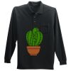 Long Sleeve Silk Touch Polo with Pocket Long Sleeve Silk Touch Polo with Pocket Thumbnail