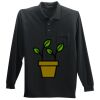 Long Sleeve Silk Touch Polo with Pocket Long Sleeve Silk Touch Polo with Pocket Thumbnail
