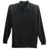 Long Sleeve Silk Touch Polo with Pocket Long Sleeve Silk Touch Polo with Pocket Thumbnail
