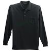 Long Sleeve Silk Touch Polo with Pocket Long Sleeve Silk Touch Polo with Pocket Thumbnail