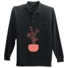 Long Sleeve Silk Touch Polo with Pocket Long Sleeve Silk Touch Polo with Pocket Thumbnail
