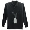 Long Sleeve Silk Touch Polo with Pocket Long Sleeve Silk Touch Polo with Pocket Thumbnail