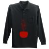 Long Sleeve Silk Touch Polo with Pocket Long Sleeve Silk Touch Polo with Pocket Thumbnail