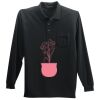 Long Sleeve Silk Touch Polo with Pocket Long Sleeve Silk Touch Polo with Pocket Thumbnail