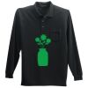 Long Sleeve Silk Touch Polo with Pocket Long Sleeve Silk Touch Polo with Pocket Thumbnail