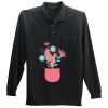 Long Sleeve Silk Touch Polo with Pocket Long Sleeve Silk Touch Polo with Pocket Thumbnail