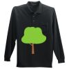 Long Sleeve Silk Touch Polo with Pocket Long Sleeve Silk Touch Polo with Pocket Thumbnail