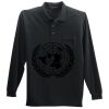Long Sleeve Silk Touch Polo with Pocket Long Sleeve Silk Touch Polo with Pocket Thumbnail