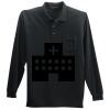 Long Sleeve Silk Touch Polo with Pocket Long Sleeve Silk Touch Polo with Pocket Thumbnail
