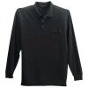 Long Sleeve Silk Touch Polo with Pocket Long Sleeve Silk Touch Polo with Pocket Thumbnail