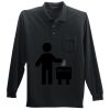 Long Sleeve Silk Touch Polo with Pocket Long Sleeve Silk Touch Polo with Pocket Thumbnail