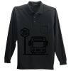 Long Sleeve Silk Touch Polo with Pocket Long Sleeve Silk Touch Polo with Pocket Thumbnail