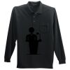 Long Sleeve Silk Touch Polo with Pocket Long Sleeve Silk Touch Polo with Pocket Thumbnail