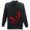 Long Sleeve Silk Touch Polo with Pocket Long Sleeve Silk Touch Polo with Pocket Thumbnail