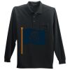 Long Sleeve Silk Touch Polo with Pocket Long Sleeve Silk Touch Polo with Pocket Thumbnail