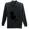 Long Sleeve Silk Touch Polo with Pocket Thumbnail