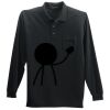 Long Sleeve Silk Touch Polo with Pocket Long Sleeve Silk Touch Polo with Pocket Thumbnail