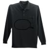 Long Sleeve Silk Touch Polo with Pocket Long Sleeve Silk Touch Polo with Pocket Thumbnail