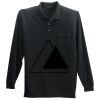 Long Sleeve Silk Touch Polo with Pocket Long Sleeve Silk Touch Polo with Pocket Thumbnail