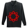 Long Sleeve Silk Touch Polo with Pocket Long Sleeve Silk Touch Polo with Pocket Thumbnail