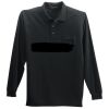 Long Sleeve Silk Touch Polo with Pocket Long Sleeve Silk Touch Polo with Pocket Thumbnail